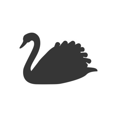 Kuğu siluet çizimi