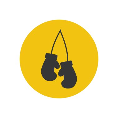 Boks eldivenleri siluet