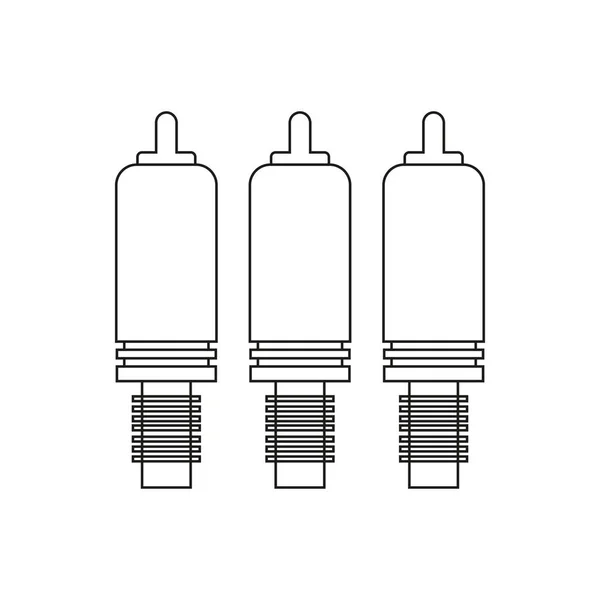 Component kabel illustratie — Stockvector