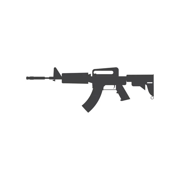 Weapon silhouette vector — Stock Vector