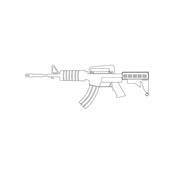 自動銃の図 — ストックベクタ