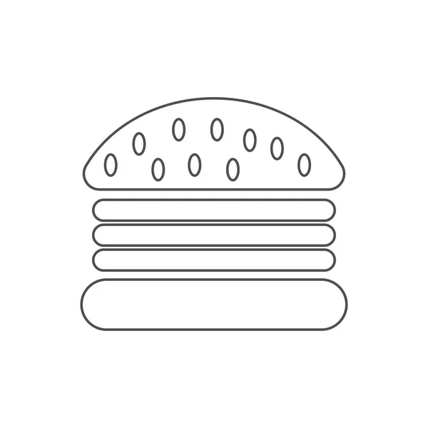 Burger icon vector — Stock Vector