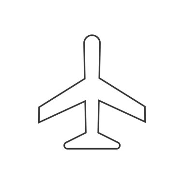 Uçak simgesi vektörü