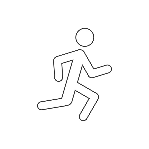 Running Man Ikone — Stockvektor