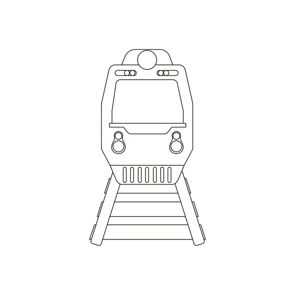 Illustration de silhouette de train — Image vectorielle