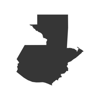 Guatemala Haritası siluet