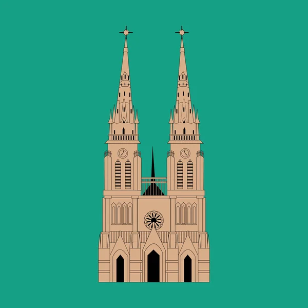 Basilique Notre-Dame de Lujan — Image vectorielle