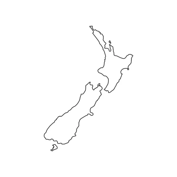 New Zealand map — Stock Vector