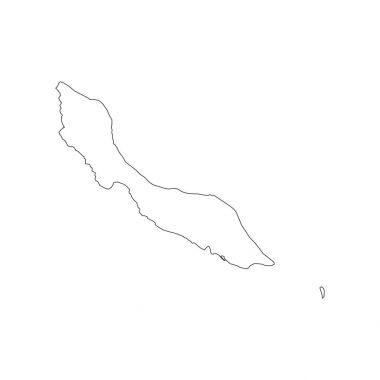 Curacao harita siluet
