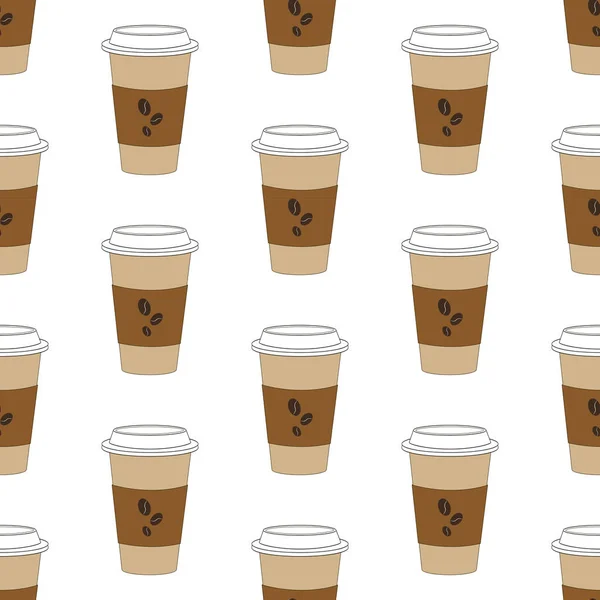 Patrón taza de café — Vector de stock