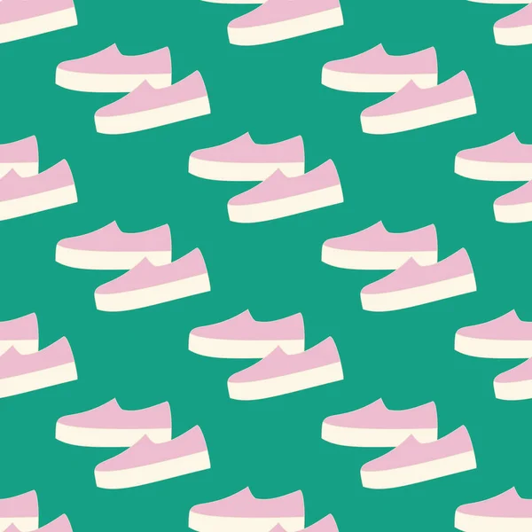 Slipon shoes pattern — Stock Vector