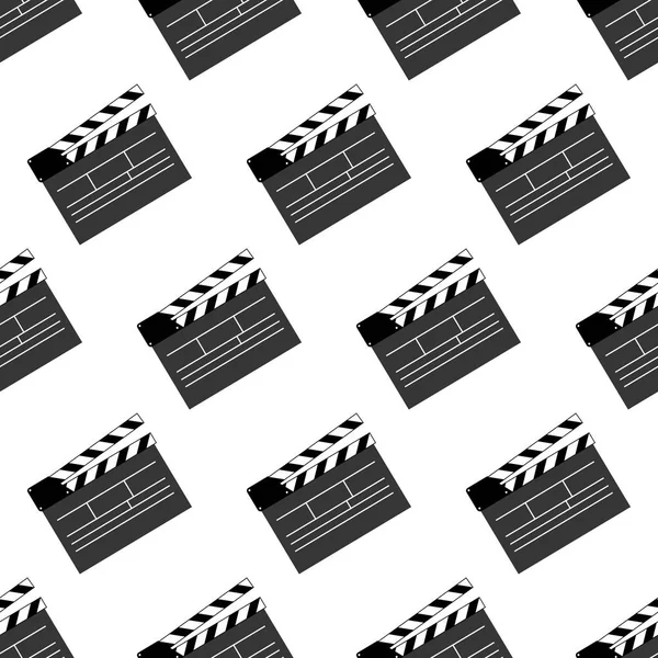 Film clap patroon — Stockvector