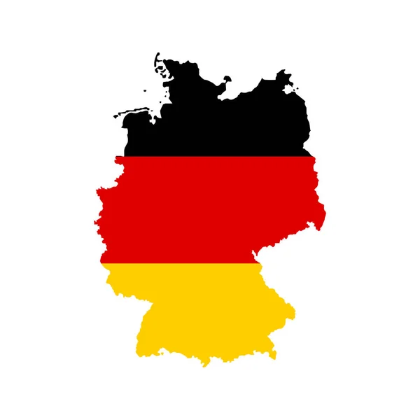 Almanya anahat ve bayrak — Stok Vektör