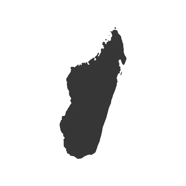 Madagascar carte aperçu — Image vectorielle