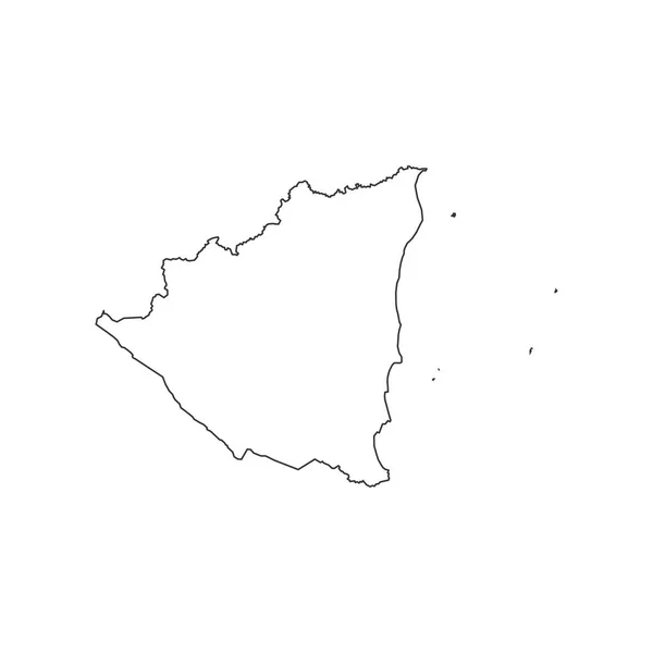 Nicaragua carte aperçu — Image vectorielle