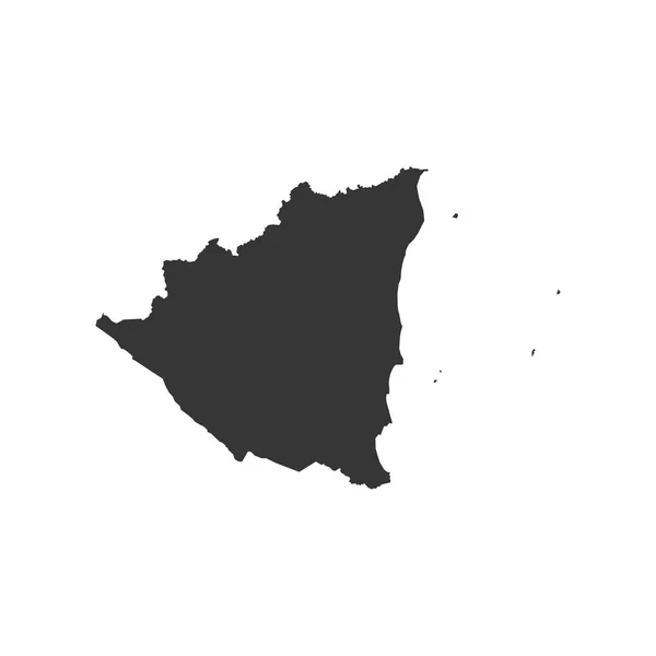 Nikaragua Mapa konspektu — Wektor stockowy