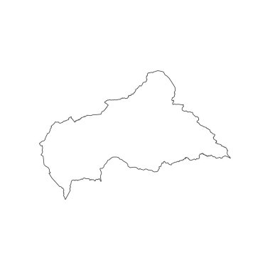 Orta Afrika Cumhuriyeti Haritası