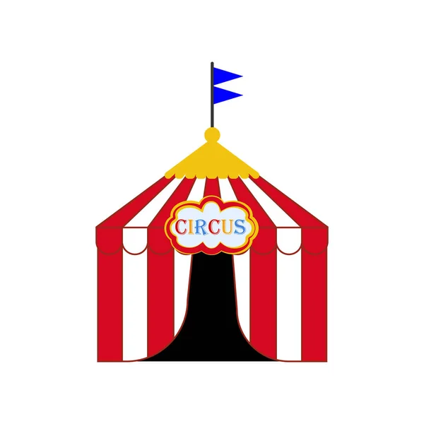 Цирковая иллюстрация палатки — стоковый вектор