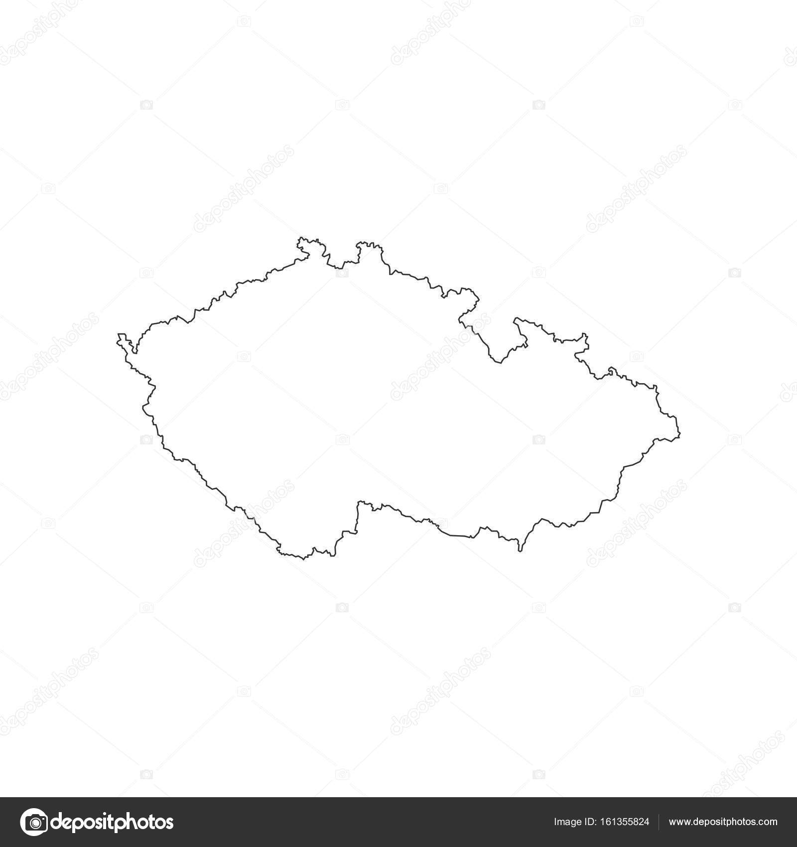 pic Czech Republic Map Outline https depositphotos com 161355824 stock illustration czech republic map outline html