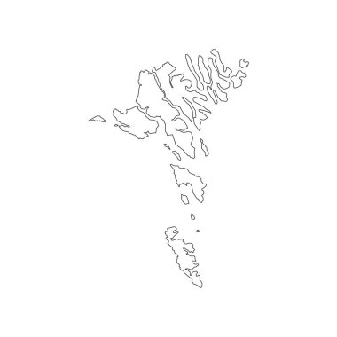 Faroe Adaları harita anahat