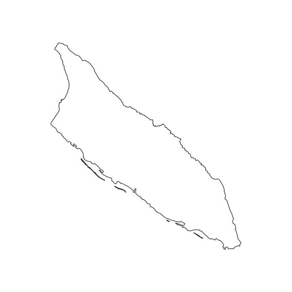 Aruba map outline