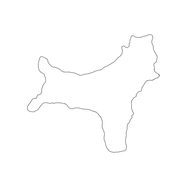 Mappa dell'isola di Natale — Vettoriale Stock