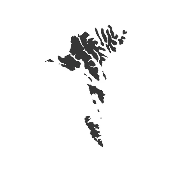 Carte des îles Féroé — Image vectorielle