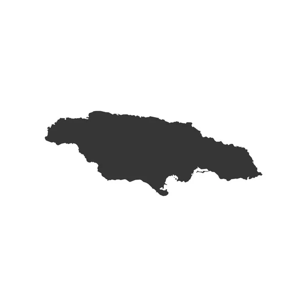 ジャマイカ地図概要 — ストックベクタ