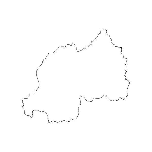 Ρουάντα χάρτη περίγραμμα — Διανυσματικό Αρχείο