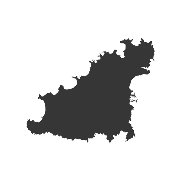 Bailiwick av Guernsey karta — Stock vektor