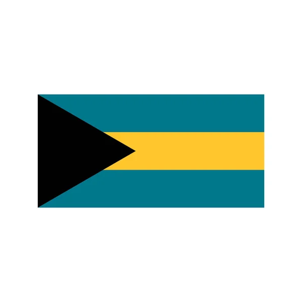 Bahama-szigetek zászló illusztráció — Stock Vector