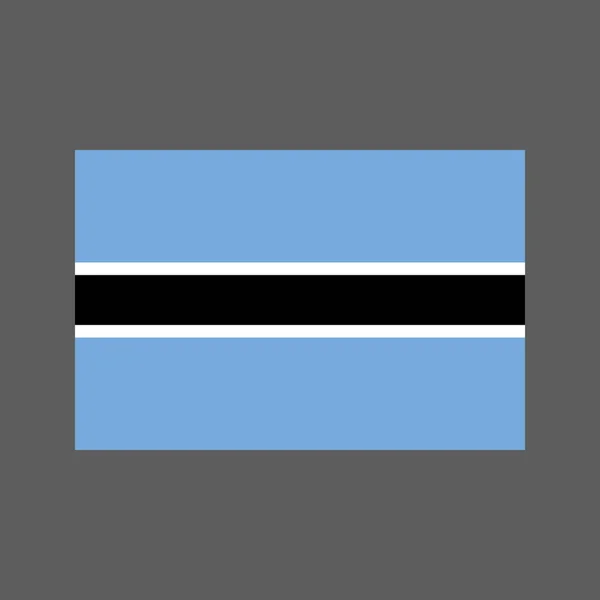 Ilustrasi bendera Botswana - Stok Vektor