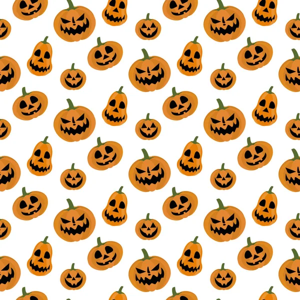 Jack-o-lanterna zucca modello di Halloween — Vettoriale Stock