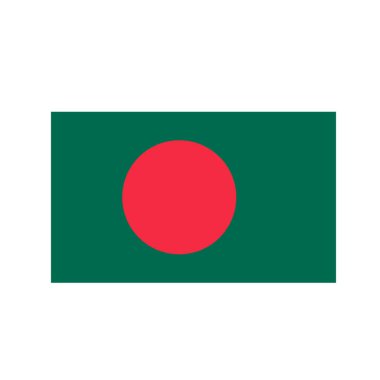 Bangladeş bayrağı illüstrasyon