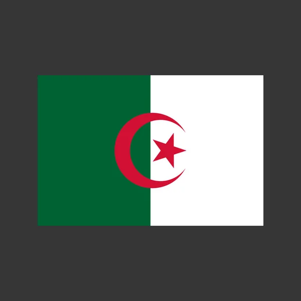 Ilustração bandeira algeria —  Vetores de Stock