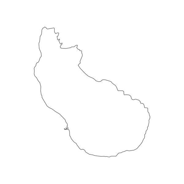 Sint Eustatius map — ストックベクタ