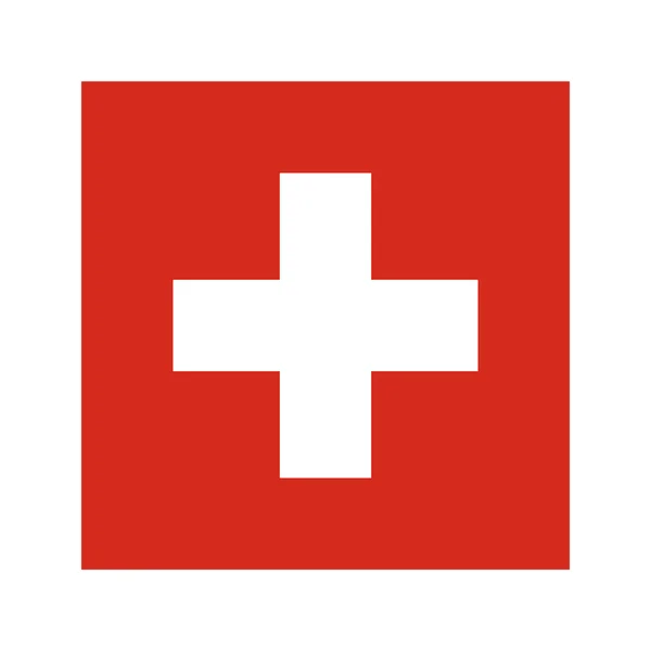 Schweiz flagga illustration — Stock vektor