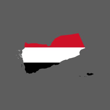 Yemen bayrak ve harita