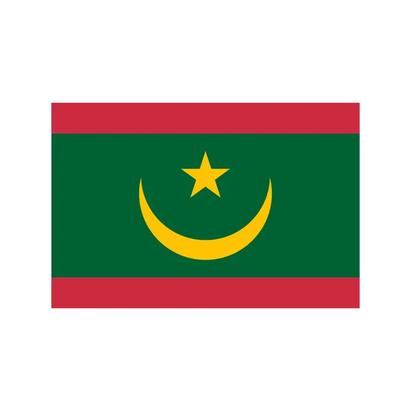 Mauritania bandera ilustración — Archivo Imágenes Vectoriales