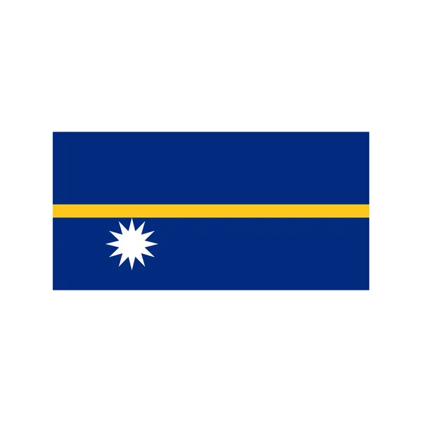 Nauru zászló illusztráció — Stock Vector