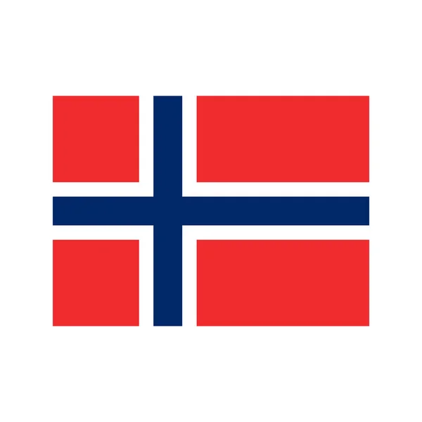 Изображение флага Норвегии — стоковый вектор
