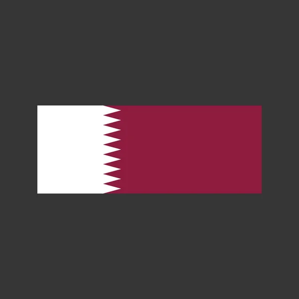 Ilustração da bandeira do Qatar — Vetor de Stock