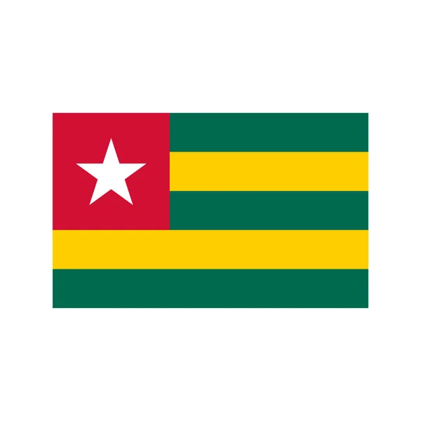 Togo bayrak illüstrasyon
