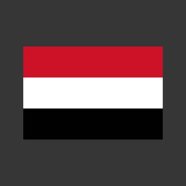 也门国旗图 — 图库矢量图片
