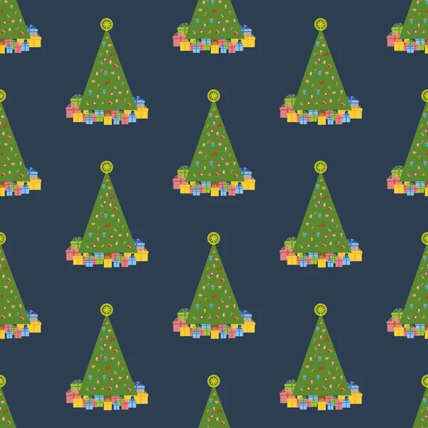 Motif arbre de Noël — Image vectorielle