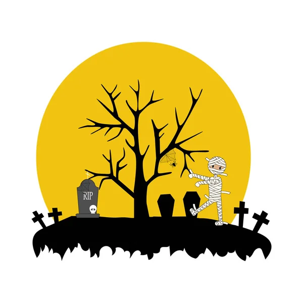 Halloween illustratie vector — Stockvector