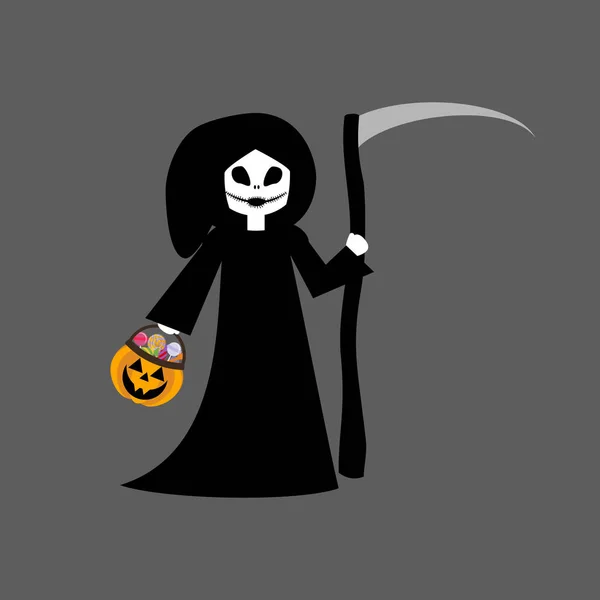 Mort costume d'Halloween — Image vectorielle