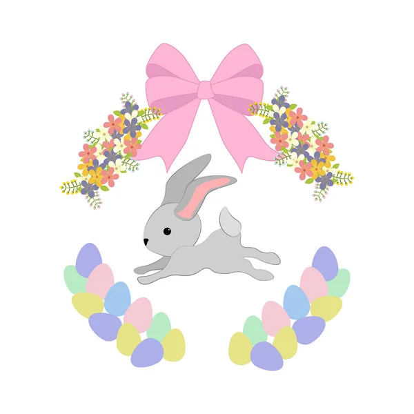 Illustration vectorielle lapin de Pâques — Image vectorielle