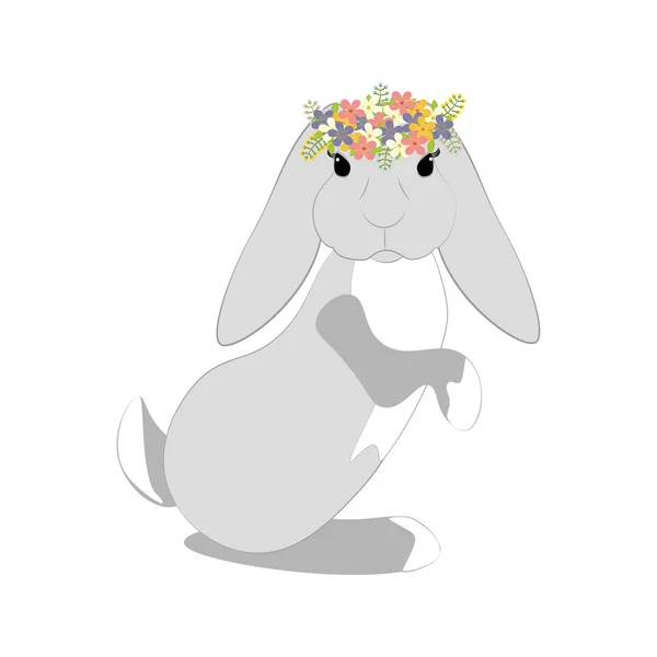 Paskalya Bunny vektör çizim — Stok Vektör