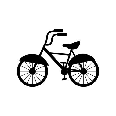 Bisiklet illüstrasyon siluet